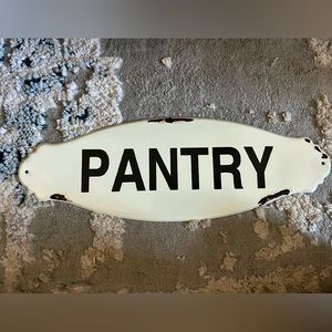 Metal Pantry Sign